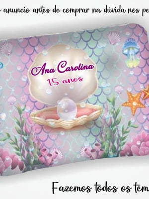 Necessaire personalizada para lembrancinhas de 15 anos
