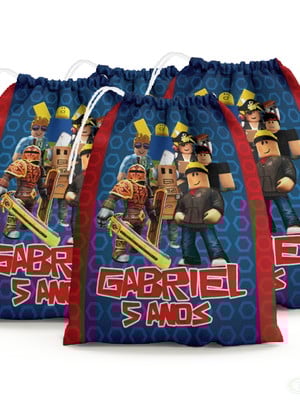 Sacolinha aniversário lembrancinha roblox