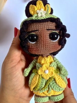 Amigurumi princesa tiana
