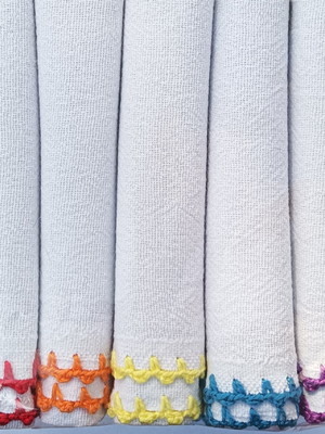 Kit pano de prato arco-iris