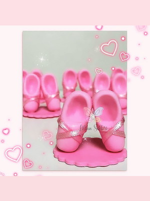 Bailarina/ ballet- aplique em biscuit - kit com 5