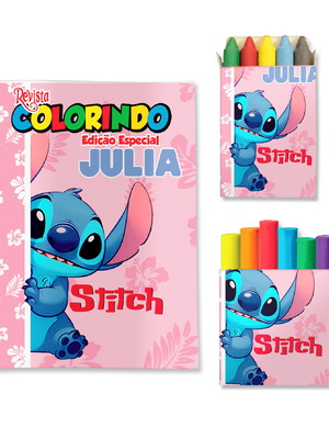 Kit colorir com massinha stitch