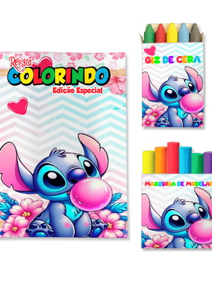 Kit colorir com massinha stitch
