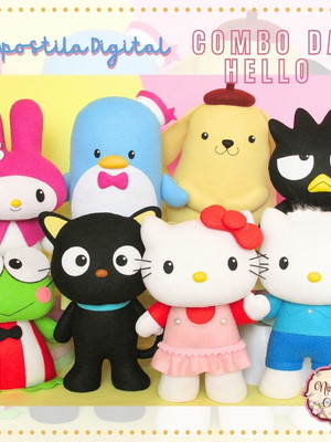 Combo de apostilas hello kitty + amigos da hello