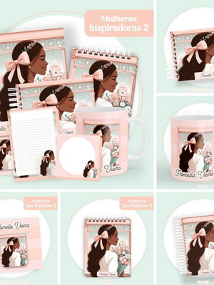 Mulheres inspiradoras 2 combo digital agendas/cadernos 12015