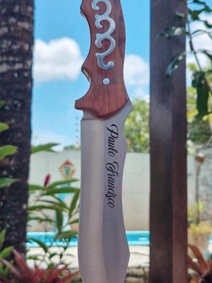 Faca personalizada a laser com seu nome ou logo marca