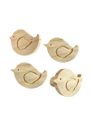 4 ganchos cabideiro pássaro cute com asa