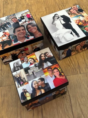 Caixa de fotos personalizada pequena
