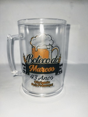 Caneca acrílico 350ml personalizada