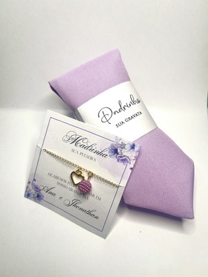 Kit padrinhos lavanda (gravata + pulseira)