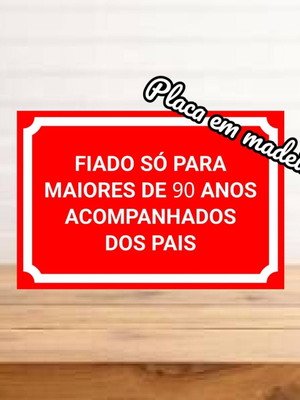 Placa decorativa arte fiado só para maiores de 90 anos