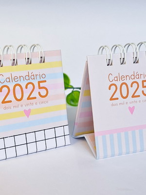 Mini calendário de mesa