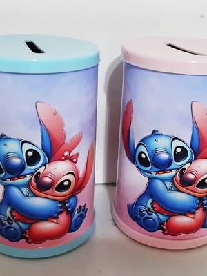 Cofrinho personalizado stitch e angel