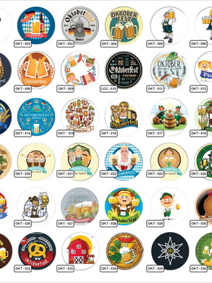 Kit com 50 bottons- oktoberfest