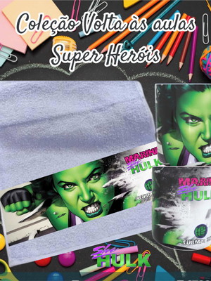 Kit toalhinha com garrafa personalizada