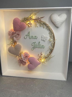 Quadro guirlanda com led