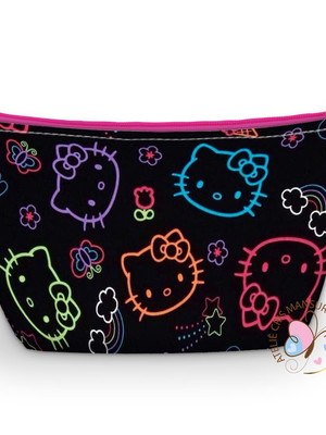 Necessaire personalizada hello kitty neon