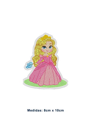 Patch bordado princesa aurora bela adormecida - modelo2