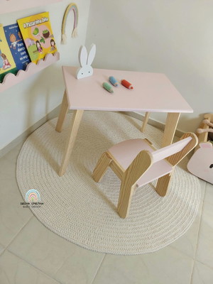 Kit mesinha infantil + cadeirinha