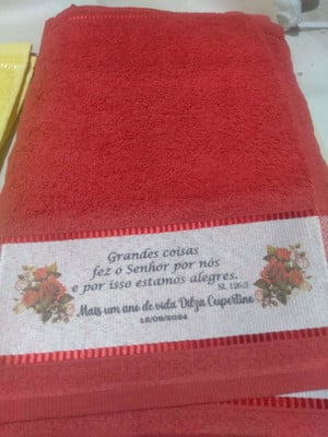 Toalhinha de rosto personalizada