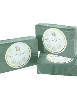 Kit 3 sabonetes argila verde e citronela limpeza profunda