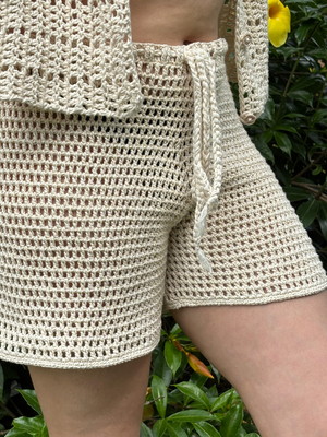 Short de crochê