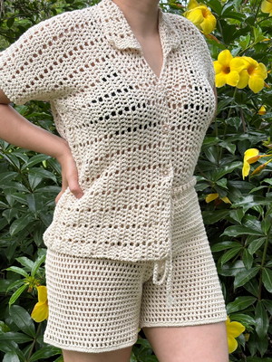 Camisa de crochê