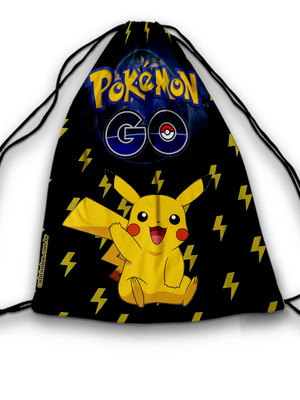 Mochilinhas sacolinha 19x28cm anime pikachu pokémon