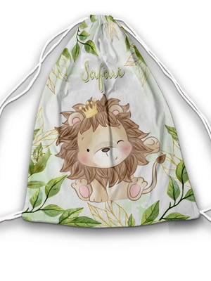 Mochilinhas sacolinha 19x28cm safari rei leão baby floresta