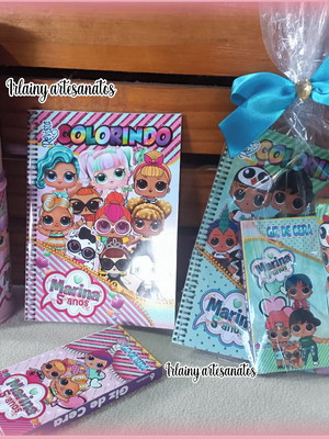 Lol surprise kit de colorir com cofre