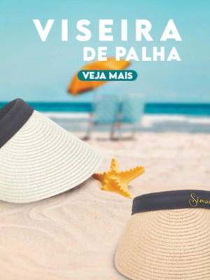 Viseira de palha personalizada