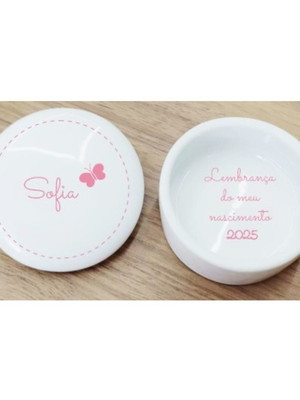 15 porta joias 6cm porcelana lembrancinha nascimento sofia