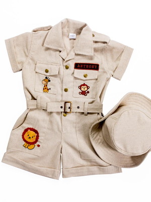Macacão safari infantil
