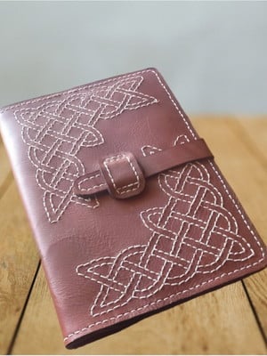 Capa caderno em couro