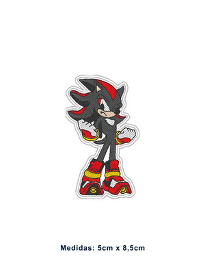 Patch bordado termocolante sonic - shadow