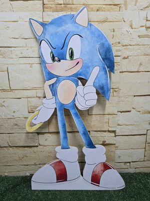 Display de chão sonic aquarelado