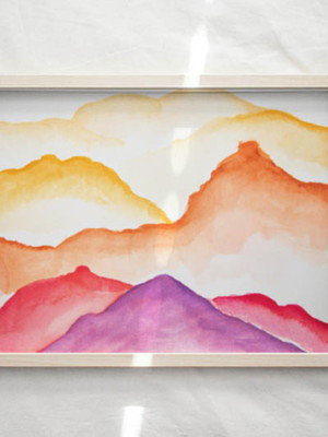 Gravura pintura abstrata
