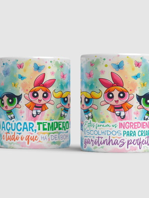 Caneca de porcelana meninas super poderosas