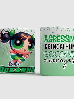 Caneca de porcelana meninas super poderosas