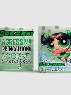 Caneca de porcelana meninas super poderosas