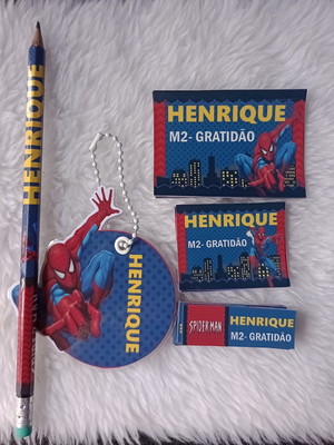 Etiquetas escolar kit 3 100 unidades (qualquer tema)