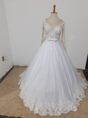 Vestido de noiva noiva dois em um