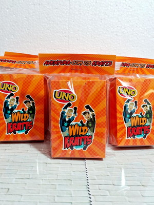 Jogo uno wild kratts personalizado lembrancinha