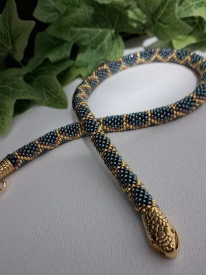 Colar snake verde