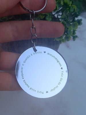 Lembrança dia da mulher | chaveiro espelho de bolsa