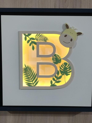 Quadro letra com led