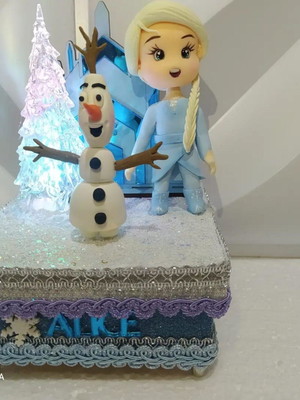 Caixa cenário frozen com led