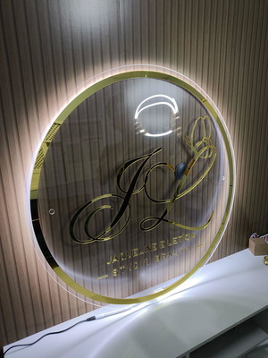 Placa personalizada com led