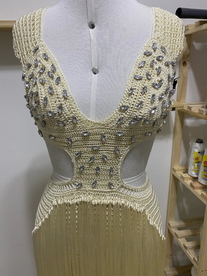 Vestido jade longo para festa