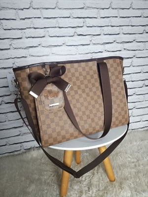 Bolsa mamãe maternidade marrom (bolsa chloe)